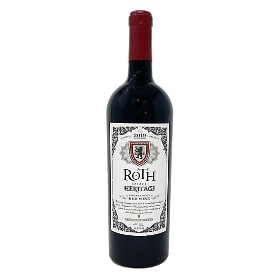 Roth Heritage Vintage 2019 Red Wine, Sonoma County