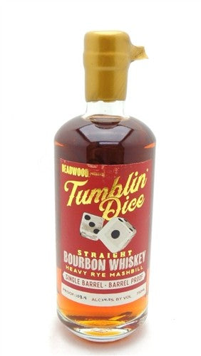 Deadwood Tumblin Dice 4 Year Old Single Barrel Straight Bourbon Whiskey