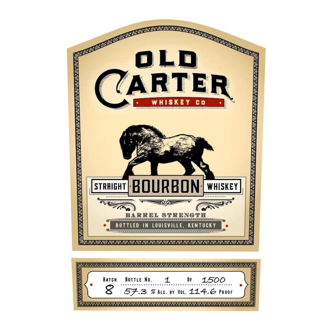 Old Carter Straight Bourbon Whiskey Batch No. 8