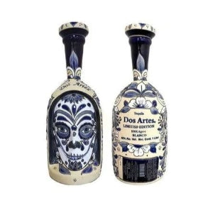 Dos Artes Tequila Blanco Limited Edition Skull Bottle 1 Liter