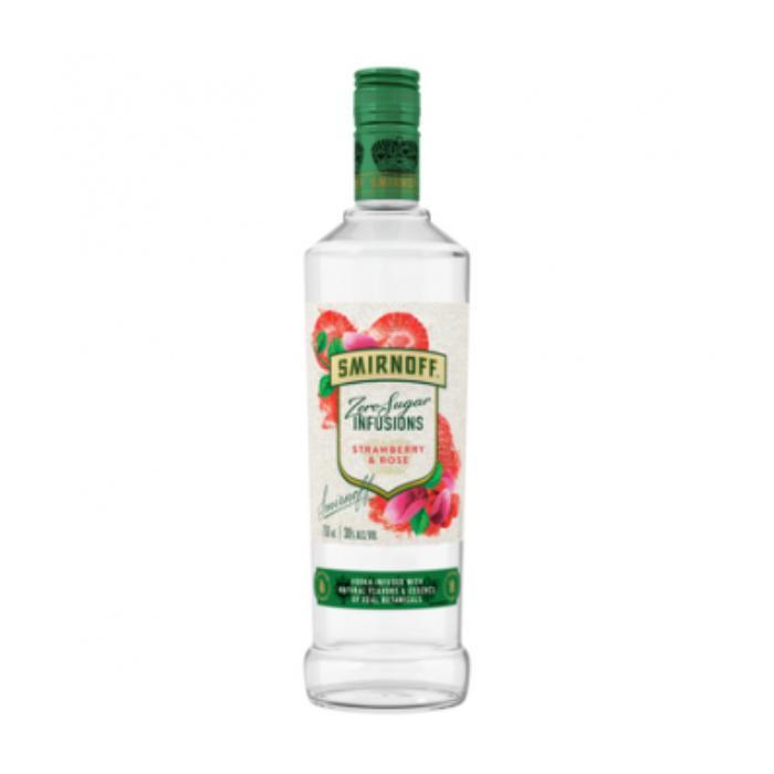 Smirnoff Zero Sugar Infusions Strawberry & Rose