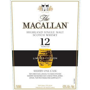 The Macallan 12 Year Old Sherry Oak Limited Edition