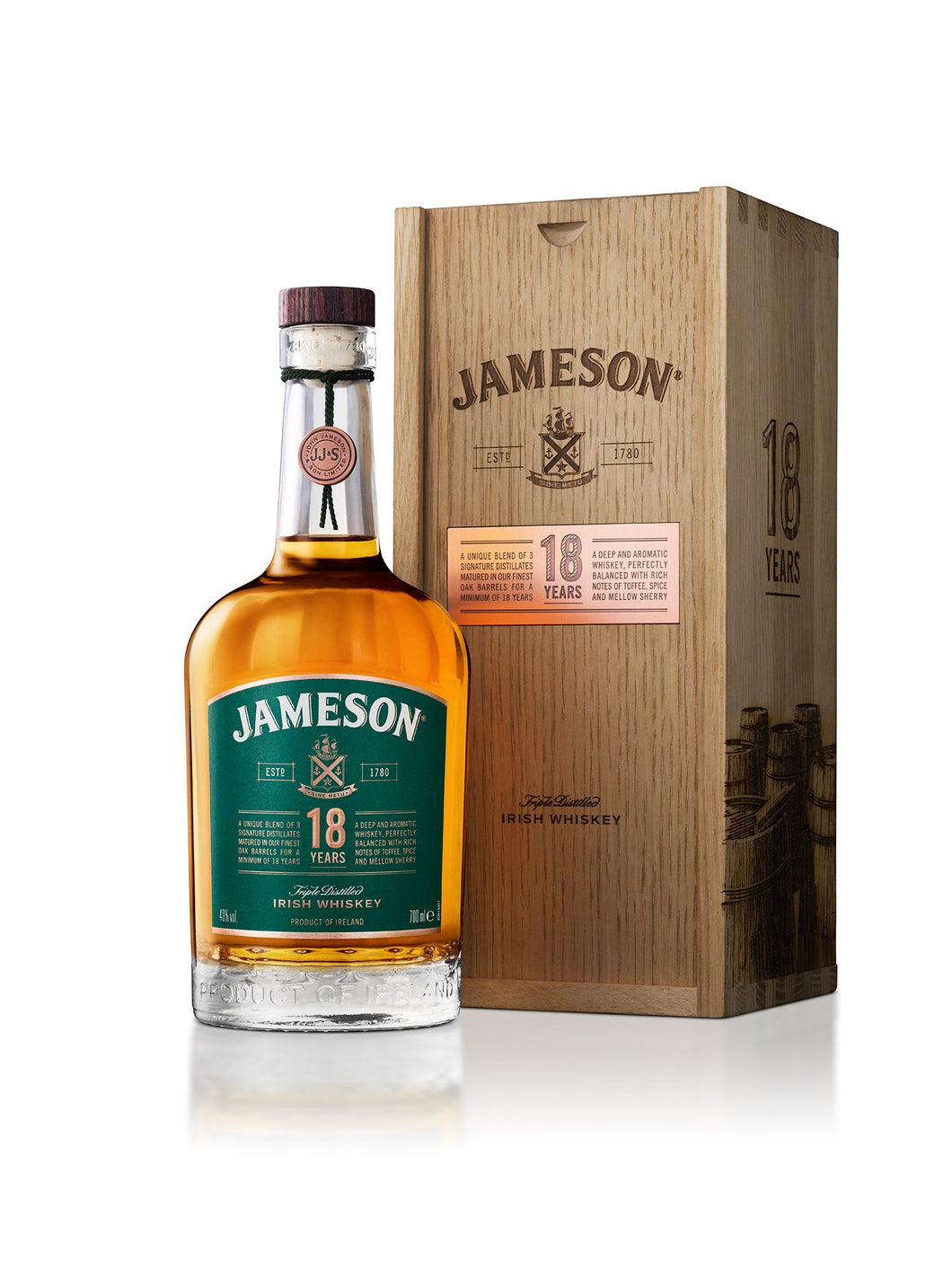 Jameson 18 Year Old Irish Whiskey