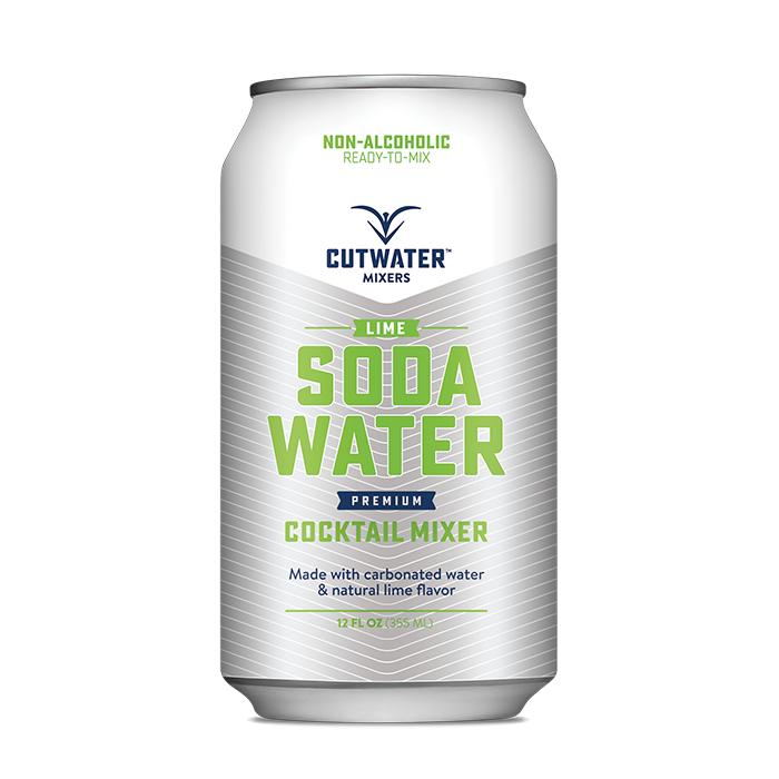 Cutwater Spirits Lime Soda Water Mixer (4 Pack – 12 Ounce Cans)